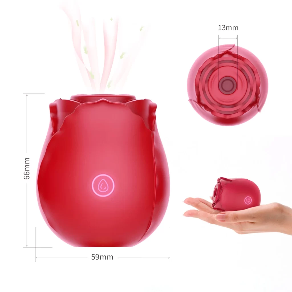 10 gears tiktok rose toy size is portable