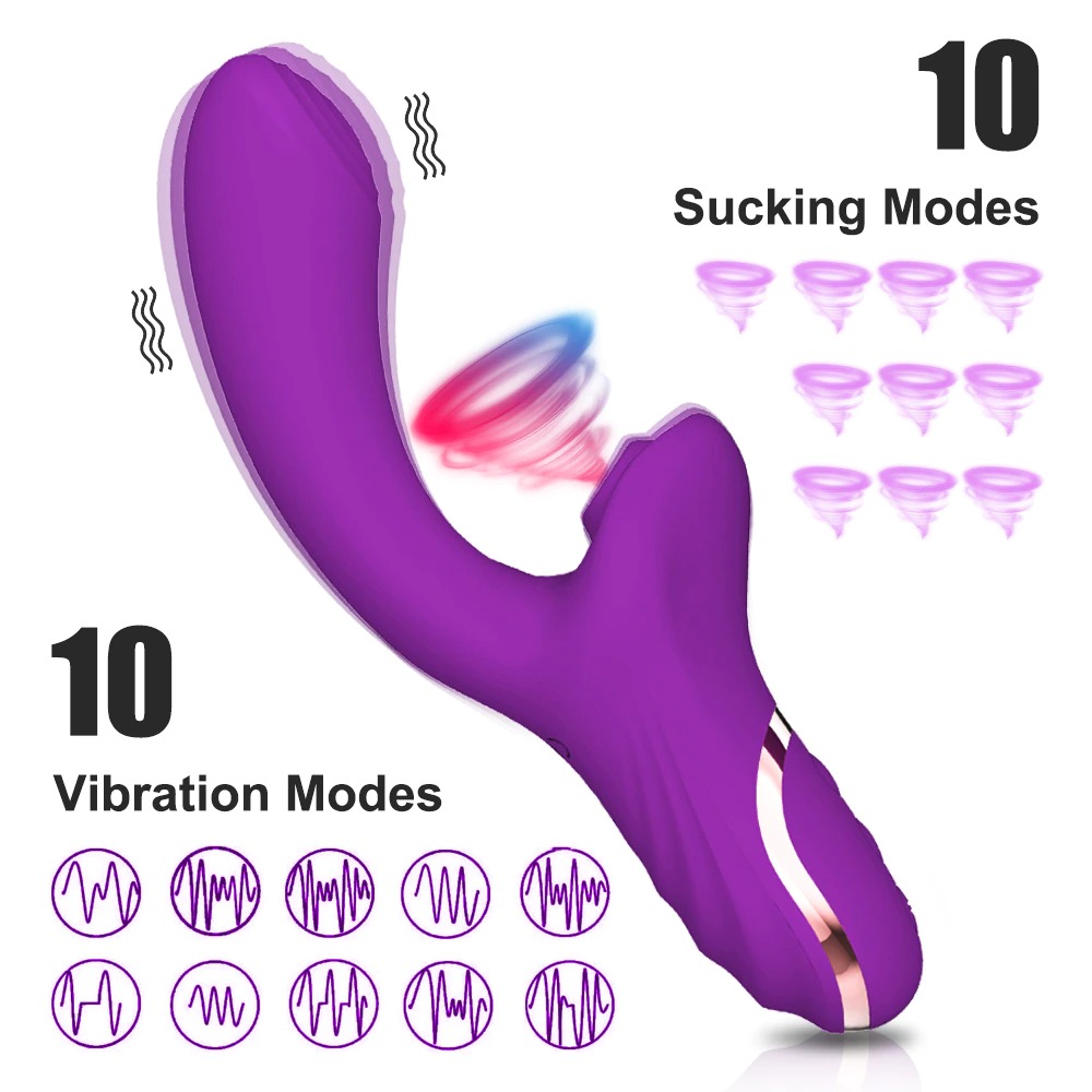 Thrusting Rabbit Vibrator 10 sucking modes 10 vibration modes