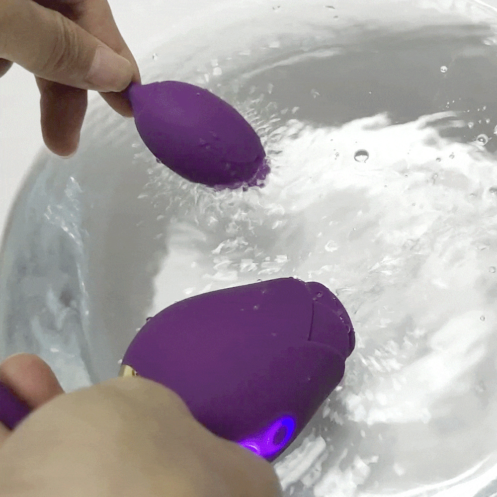 adult flower sex toy purple rose sucking water