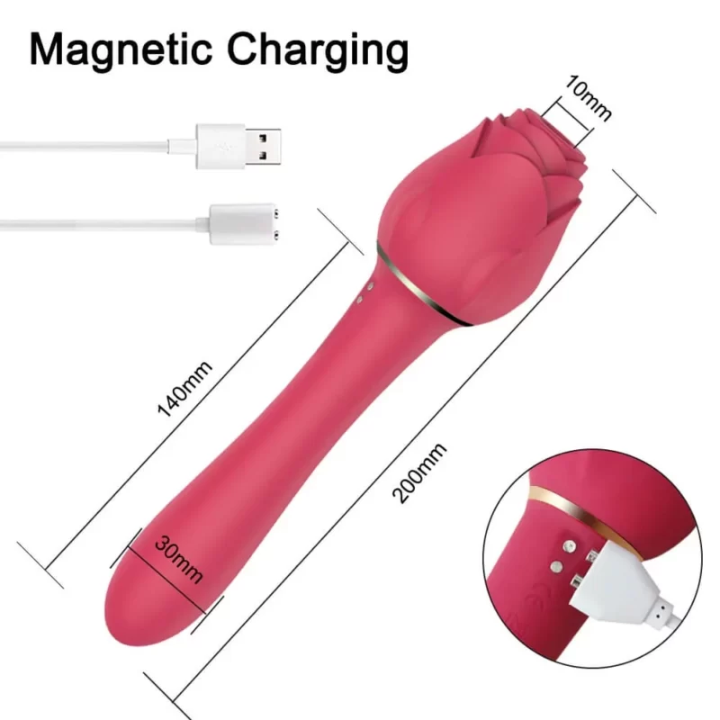 rose clit sucker vibrator magnetic charging