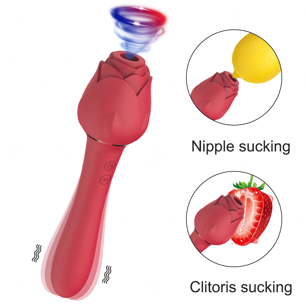 rose sex toy used for nipple sucking clitoris sucking