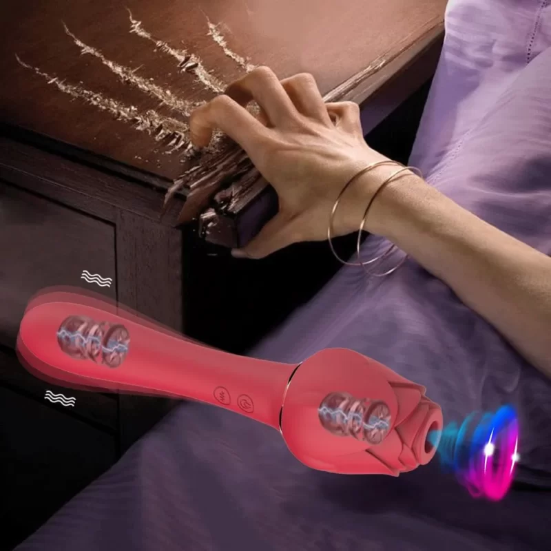rose vibrator with dildo